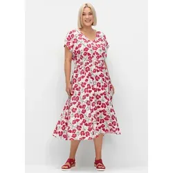 Sheego Etuikleid Druckkleid . in beige von sheego