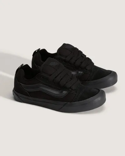 VANS Knu Skool Sneaker für Kinder Schwarz EU 34 1/2 - Stilvolle VANS Knu Skool Sneakers für Kinder: Robuste Konstruktion und gepolstertes Design für höchsten Komfort und Langlebigkeit beim Spielen und Skaten. Perfekt für aktive Kids!