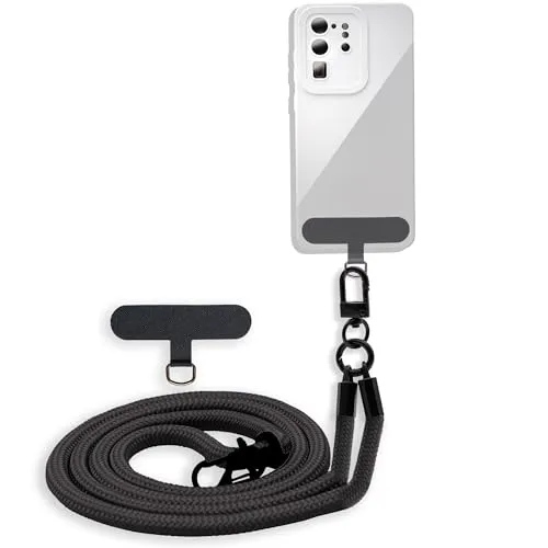 Cadorabo Universale Handykette in SCHWARZ