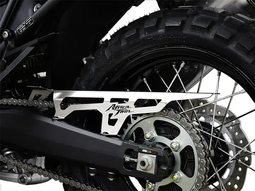 ZIEGER Kettenschutz für Honda CRF 1000 L Africa Twin 2016-17 - Motorradzubehör, robuster Edelstahl-Kettenschutz in silberfarben für optimalen Schutz und Langlebigkeit.