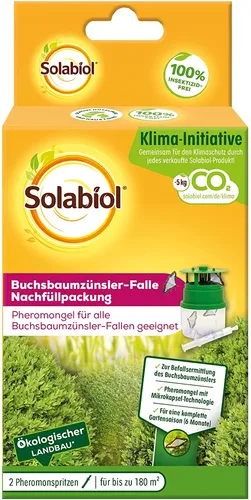Solabiol Buchsbaumzünsler-Falle Nachfüllpackung Pheromon Lockstoff effektiv