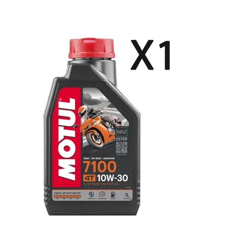 MOTUL 7100 10W-30 Motoröl - Vollsynthetisches 4-Takt Motoröl für Motorräder, schützt den Motor optimal und sorgt für längere Lebensdauer.