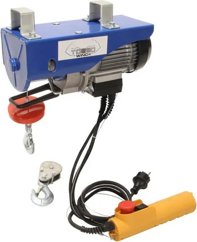 Seilwinde 100 / 200kg 230V Werkstattkran Ladekran Seilzug