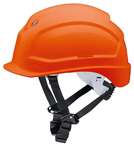 Uvex pheos S-KR 9772234 Schutzhelm - Bauhelm für Erwachsene in Orange - Schutzhelme: Hochwertiger Bauhelm aus Deutschland mit stufenloser Weitenregulierung, optimaler Belüftung und kompatibel mit Kapselgehörschützern für maximalen Tragekomfort.