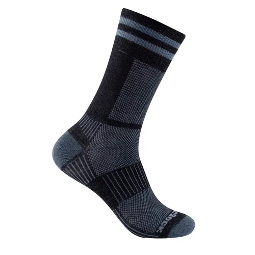 Wrightsock Sportsocken Crew Coolmesh II - Dünne, atmungsaktive Laufsocken - Laufsocken Herren, doppel-lagig und anti-blasen, ideal für Laufen, Wandern und Alltag. Die Coolmesh II bietet höchsten Tragekomfort und bleibt das beliebteste Modell bei Lauf-Fans.