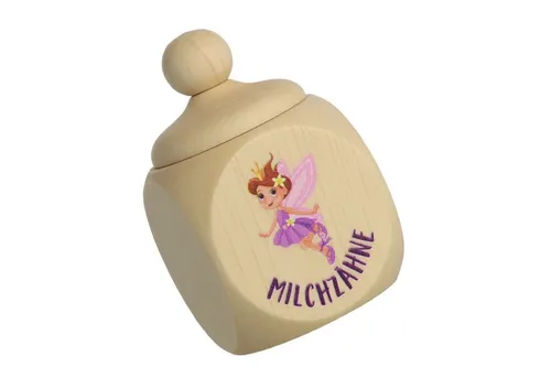 Spruchreif® Zahndose Milchzahndose aus Holz mit Schraubdeckel · Zahndose zur Aufbewahrung (1 St)