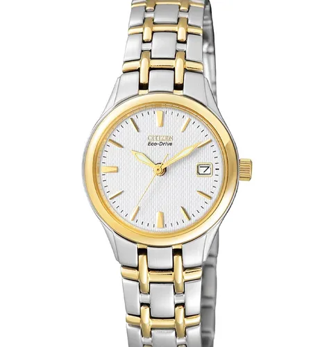 Citizen Mehrfarbig Damen Armbanduhr EW1264-50A - Elegante Armbanduhr für Damen mit Eco-Drive Technologie, die durch Sonnenlicht aufgeladen wird. Ideal für stilvolle Anlässe und umweltbewusste Trägerinnen.