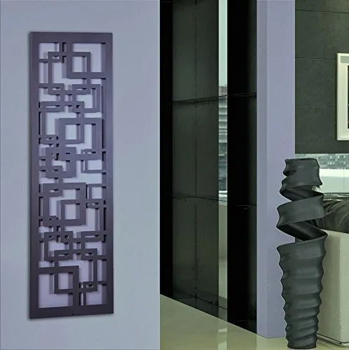 Wandgarderobe Design Quadrat 140x40 cm - Szagato - Garderobenständer aus hochwertigem, kratzfestem Material, Made in Germany. Einzigartiges Design für stilvolle Flure und Eingangsbereiche.