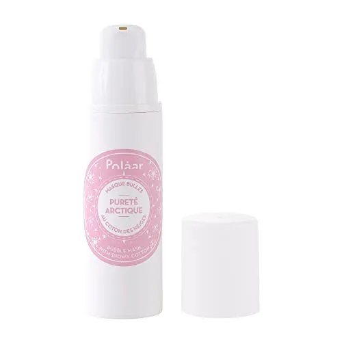 Polåar - Blasen Maske Pureté Arctique mit Schneebaumwolle - Reinigende Gesichtspflege - Gereinigte und entgiftete Haut, geklärter Teint, verfeinerte Poren - Natürlich, Vegan, Made in France - 30 ml