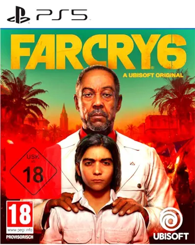 Far Cry 6 - PS5: Action & Abenteuer für die PlayStation 5 - Erlebe die packende Story von Far Cry 6 im Einzel- und Online Koop-Modus. Tauche ein in die Welt von Yara mit beeindruckender Grafik und vielfältigen Spielmöglichkeiten.