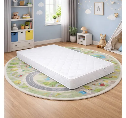Best For Kids Kindermatratze – Weich & Atmungsaktiv, 11 cm hoch - Die Best For Kids Kindermatratze bietet zertifizierten Komfort und optimale Luftzirkulation. Ideal für einen erholsamen Schlaf Ihres Babys, mit pflegeleichtem Bezug und ausgeglichener Festigkeit für sanfte Unterstützung.