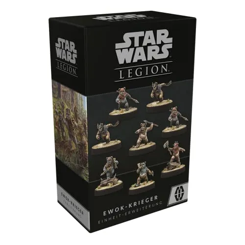 Atomic Mass Games Star Wars: Legion Ewok-Krieger - Einheit-Erweiterung für 2 Spieler, strategischer Spielspaß mit 8 Ewok-Kriegern, ab 14 Jahren, 120-180 Minuten Spielzeit