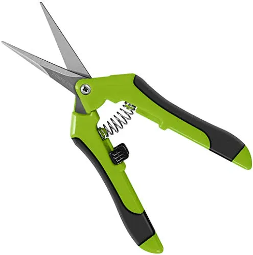 Professionelle Gartenschere, Trimmschere – gerade Spitze, Gartenschere, Gartenschere, gerade Edelstahl-Klingen mit gefederten Komfortgriffen