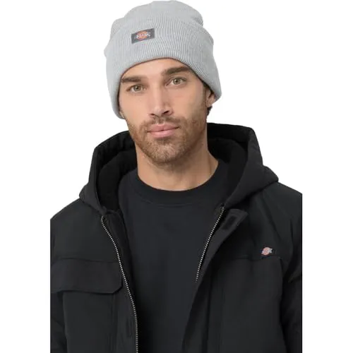 Dickies, Unisex, Umgeschlagene Acryl-Beanie-Mütze, Heather Grey, OS
