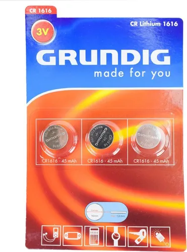 Grundig Knopfzellenbatterien 3-tlg. Alkaline, Lithium und Hearing Aid