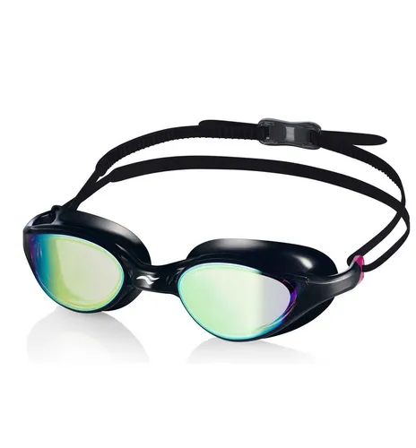 Aqua Speed Schwimmbrille Vortex Sportbrille verspiegelt schwarz-rot – Antibeschlag & UV, (Besonders geeignet für leistungsorientiertes Ausdauertraining), Flexibler Doppelgurt – stabiler Sitz bei schnellen Bewegungen