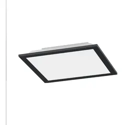 Selltec LED Panel Deckenlampe schwarz CCT dimmbar mit Fernbedienung - Moderne LED-Deckenlampe in schwarz, dimmbar per Fernbedienung und anpassbare Lichttemperatur von warmweiß bis kaltweiß, ideal für Wohnzimmer, Büro und mehr.