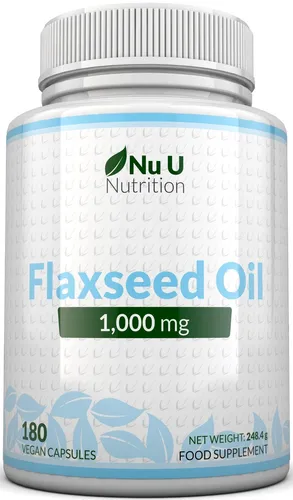 Premium Cold Pressed Flaxseed Oil 1000mg
