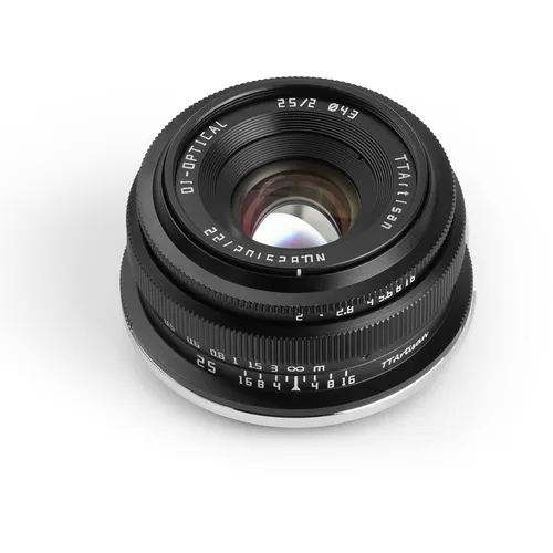 TTArtisan 2/25mm Black für Nikon Z APS-C - Objektiv für Nikon Z APS-C mit einer maximalen Blende von f/2.0, ideal für kreative Fotografie bei schwachem Licht und beeindruckende Bildqualität.