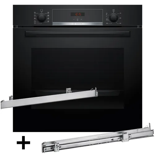 Backofen BOSCH HBA514BB3 + Teleskopschienen 1 Ebene BOSCH HEZ53800 5901443357100
