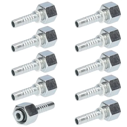 Schlauchstutzen M16 M18 M22 für Bremsschlauch 10x4 11x3,5 13x6 Stutzen 10mm 11mm 13mm Druckluftbremse LKW (10x4 X M18x1,5) 10