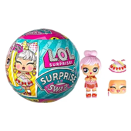 L.O.L. Surprise! Surprise Swap Tots - 1 Sammlerpuppe mit 2 Gesichtsausdrücken und 2 Looks in Einem - Wasser-Überraschung beim Auspacken - Ideal für Mädchen und Jungen ab 3 Jahren