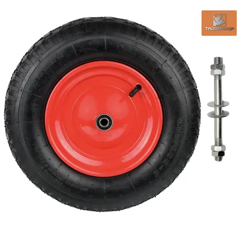 Ersatzrad Schubkarrenrad 400-8 mit Achse