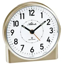 ATLANTA 1843/9 Großer Funkwecker Analog mit Snooze-Funktion