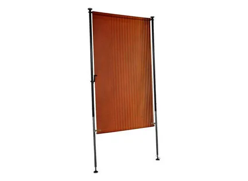 Angerer Sichtschutz Exklusiv Nr. 100 - 150 cm Breite - Sichtschutz in Orange-Braun, Montage ohne Bohren möglich, ideal für Garten und Terrasse, inklusive Befestigungsmaterial.
