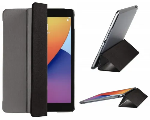 Hama Tablet-Hülle Smart Case Fold Tasche Cover Hülle Bag Grau, Standfunktion für Apple iPad 7 2019 / iPad 8 2020 / iPad 9 2021 10,2