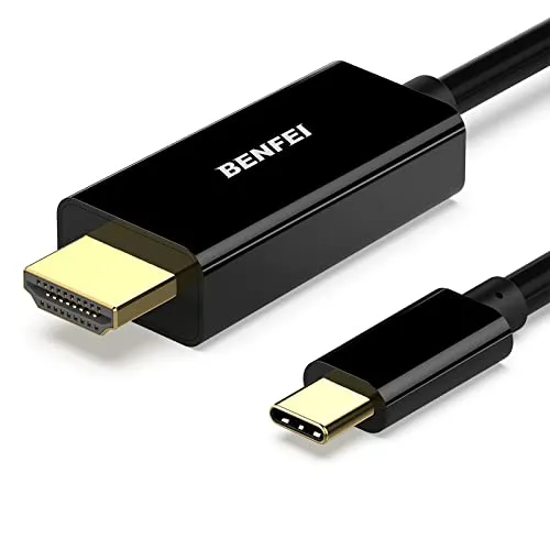 BENFEI USB C auf HDMI Kabel 4K 1,8m, Typ C auf HDMI Kabel [kompatibel Thunderbolt 3/4] für iPhone 15 Pro/Max MacBook Pro/Air 2023 iPad Pro iMac S23 XPS 17 usw