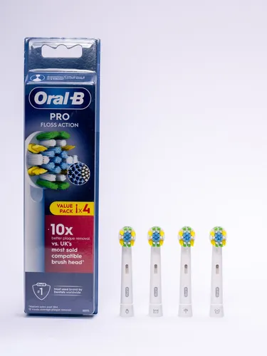 Oral-B Pro Floss Action Aufsteckbürsten – 4er PackSorge für eine gründliche und