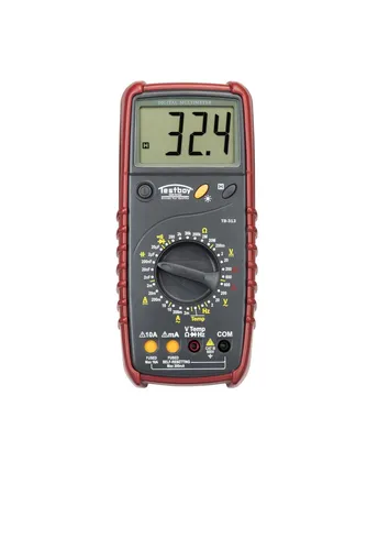Testboy 313 Digital-Multimeter - Automatischer Messbereichsschutz, großes LCD mit Hintergrundbeleuchtung und CAT III 600 V, ideal für sichere Messungen in der Werkstatt