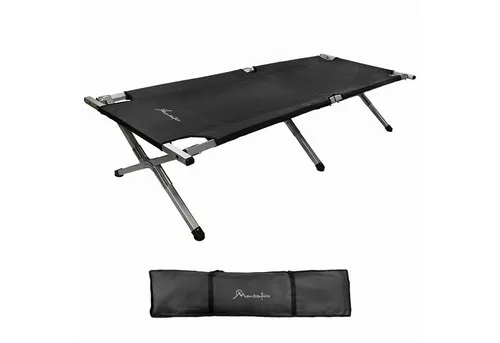 Montafox Feldbett Feldbett Profi XXL THW-Feldbett nachspannbar Alu 218 x 80 x 47 cm