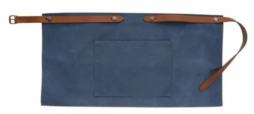 Küchenschürze kurz Canvas, Blau