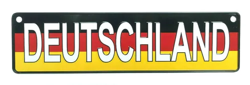 Deutschland - Blechschild - Nummernschild - Fussball - Germany