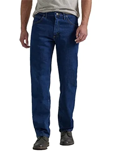 Wrangler Authentics Herren Klassische 5-Pocket-Regular Fit Jeans, Dark Indigo Flex, 40W / 30L