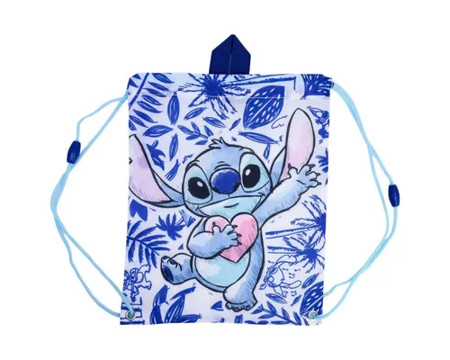 Storline Turnbeutel Lilo & Stitch Lunchbag mit Regenbogenmotiv für Kinder mit Kordelzug
