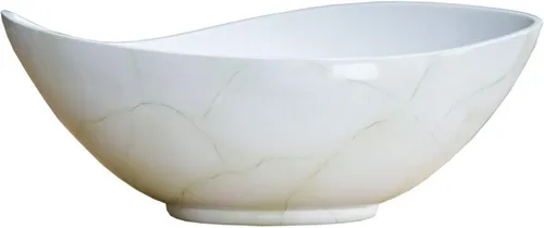 VIVANNO Pflanzschale Fiberglas MONDANA Schale in weiß von VIVANNO