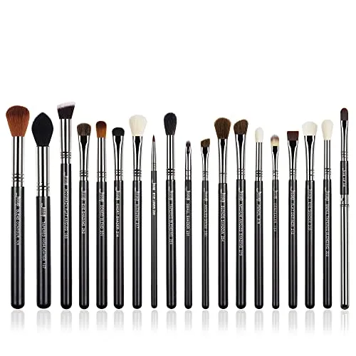 Jessup Pinselset Augenpinsel Augenpinselset Make Up Pinsel Set Lidschattenpinsel Vegane Schminkpinsel Kosmetikpinsel Synthetische Haare Lidschatten Eyeshadow Eyeliner Augenbrauen Lippen 19 Stück T131