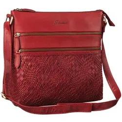 Benthill Umhängetasche Damen aus Echtleder – Vintage Shopper Bag mit Reißverschluss - Elegante Umhängetasche aus echtem Rindsleder, ideal für den täglichen Gebrauch. Mit mehreren Fächern, darunter ein spezielles Fach für iPad oder Handy und praktische Reißverschlussfächer.