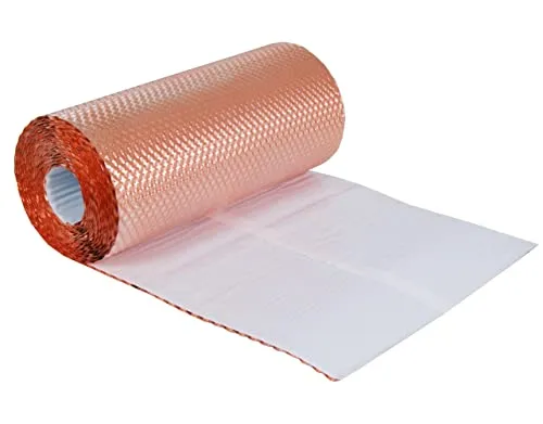 Kaminanschluss Wandanschluss Anti Moos, Moos Stop, selbstklebend, Dachentmoosung Wandanschluss Kupfer Rollfirst Kupferrollfirst Kupferband 3D 300mm / 5mtr