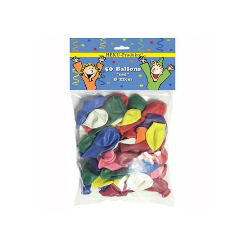 Luftballon,Ballons,Deko,Party,Geburtstag, 50 Stück, uni-sortiert, Ø 22cm