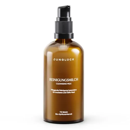 Junglück Reinigungsmilch vegan 100ml - Vegane Reinigungsmilch für sanfte Reinigung und Pflege der Haut, ideal für die tägliche Anwendung.