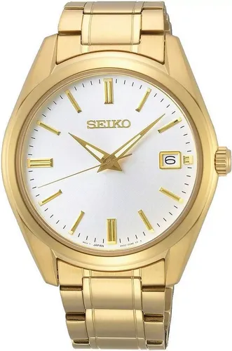 Seiko Herren-Uhr Quarz Edelstahl SUR314P1 - Armbanduhren für Herren mit kratzfestem Saphirglas und umweltfreundlicher Leuchtbeschichtung für optimale Ablesbarkeit im Dunkeln.