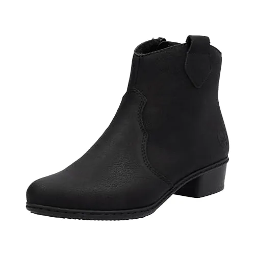 Rieker Damen Stiefeletten Y0762 - Wanderschuhe mit robuster, flexibler Eigenschaft und idealer Passform, ausgestattet mit leichtem Velour-Futter und schockabsorbierender Sohle für hohen Tragekomfort.