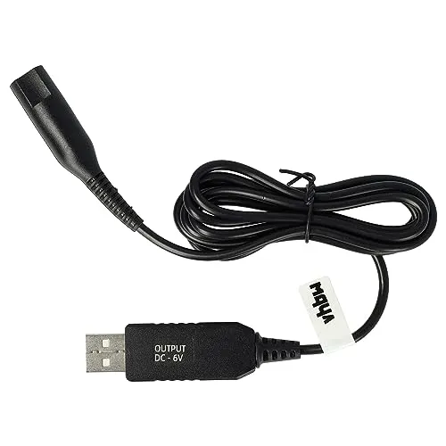 vhbw Ladekabel kompatibel mit Braun BT 3941, BT 5040, BT 5042, BT 5060, BT 5065, BT 3241, BT 3242 Rasierer - Netzkabel, 120 cm