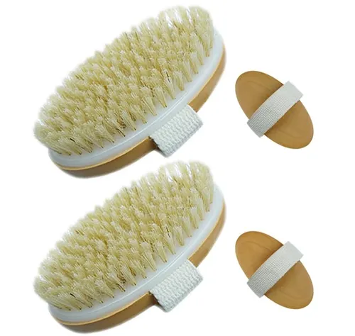 Trockenbürste Rückenbürste Körperbürste Massagebürste Peeling Set natürliche