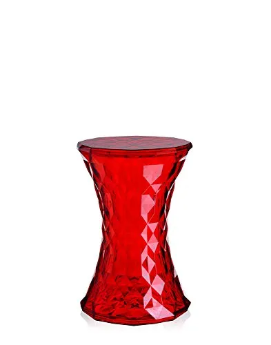 Kartell Stone Hocker Rot in rot von Kartell
