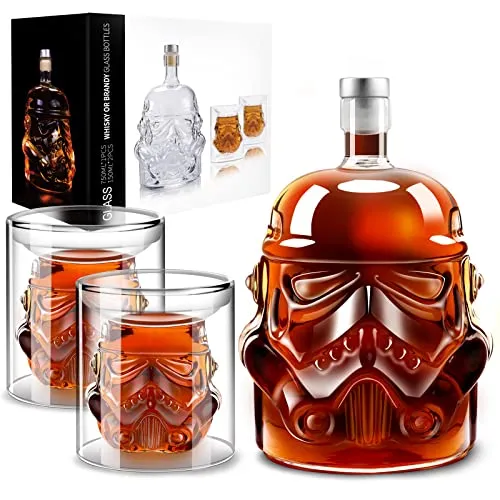 Whiskey Decanter Set Transparent mit 2 Gläsern von BEYOND MS